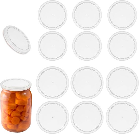 La yourte aux desserts® | 12 adapters for your yogurt glasses made of glass, type milking machine with the yogurt maker SEB Multidelices 18 airtight lids | felt included