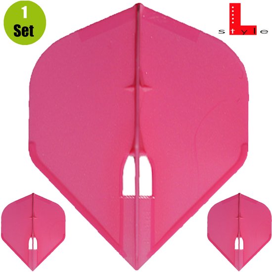 L-Style Champagne Flight L1 Standard Hot Pink - Dart Flights van Merkloos — afbeelding 4