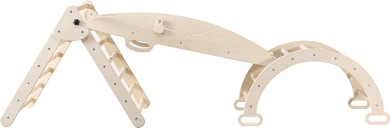 Pikler houten montessori klimboog & schommelboog