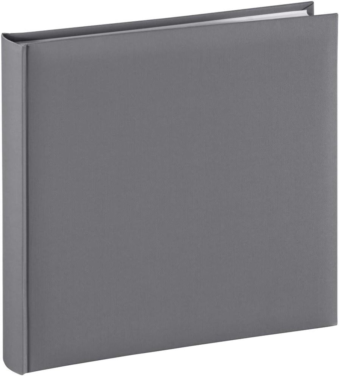 Ibenzoa® Durable Grey Photo Album – 30 x 30 cm – 80 White Pages for Photographic Preservation