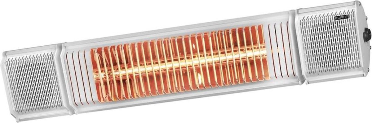Eurom Heat and Beat - Patio heater with speaker - White