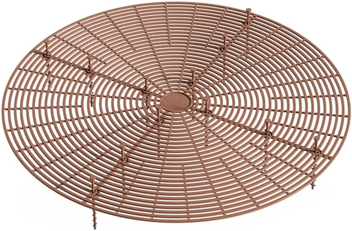 Ibenzoa® Duurzame en Verrijdbare Plantenbak Rooster Onderstel 52 cm - Robuuste Constructie