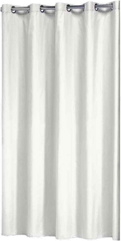 Douchegordijn Differnz Color Polyester 240x200 cm Wit