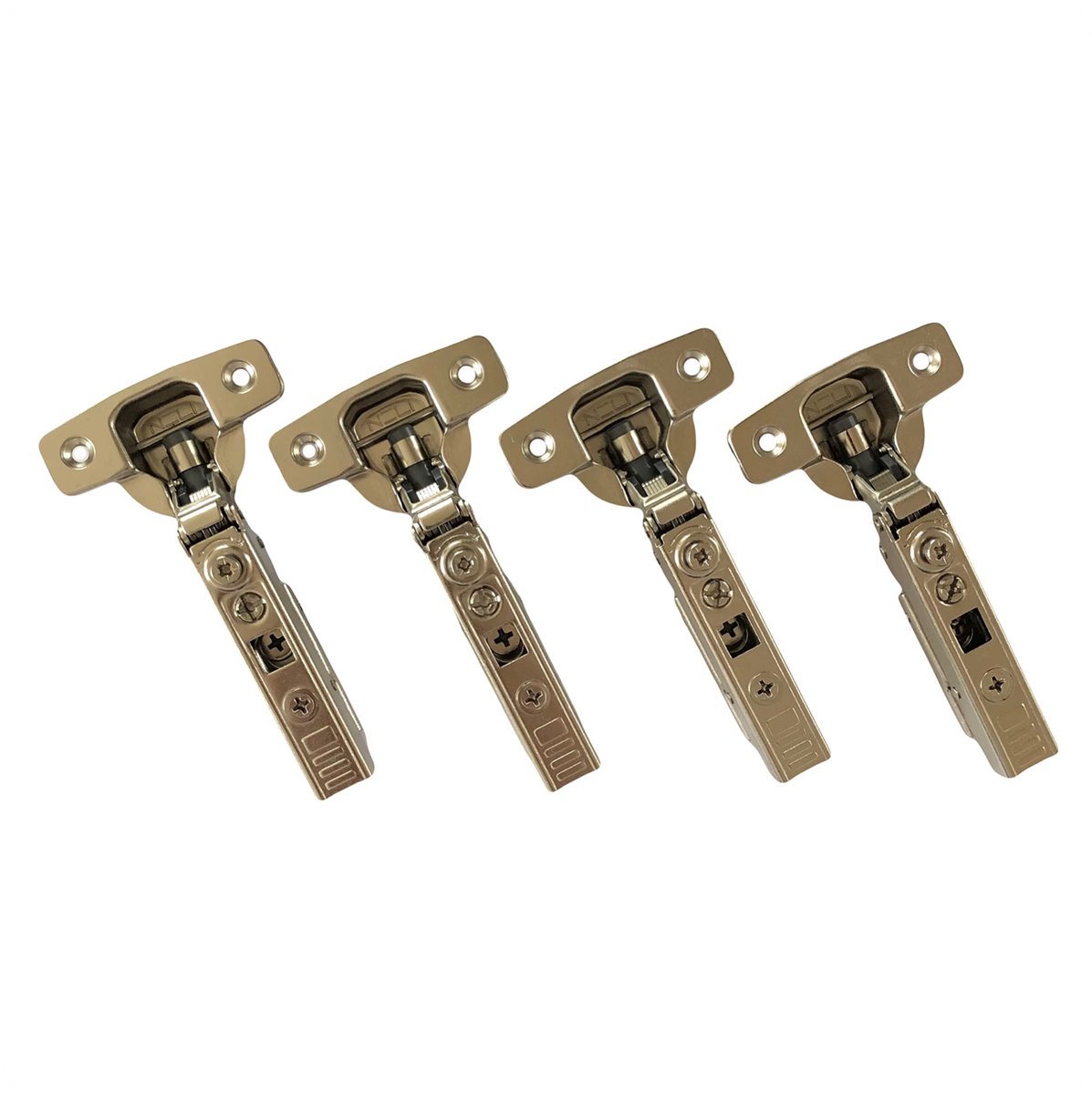 NELI 4er-Set softclose scharnieren voor Metod (zoals UTRUSTA) met 4 scharnieren, 16 schroeven en 16 expansiehulzen (kunststof deuvels)