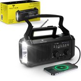 Bol.com Noodradio Solar Opwindbaar – Noodradio 10.000 mAh – Opwindbare Radio – Zaklamp opwindbaar – Solar Powerbank – Noodpakket... aanbieding