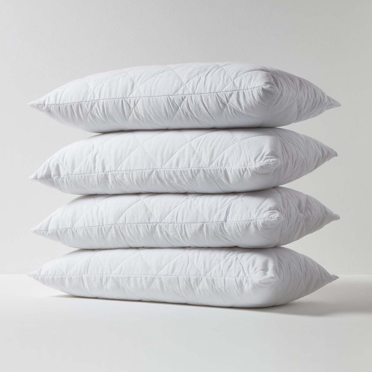 Ibenzoa® Hypoallergene Polycotton Kussenhoezen met Quilt Ontwerp - Set van Vier