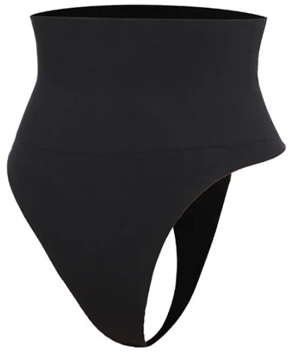 ATTREZZO® Corrigerend ondergoed - Maat XXXL - Zwart - Butt lifter onderbroek - String - Billen lift broekje - Shapewear voor taille - Baleinen