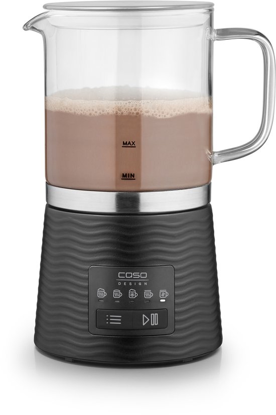 CASO CappuLatte - Glazen melkopschuimer - 5 functies - 400 ml - Warm