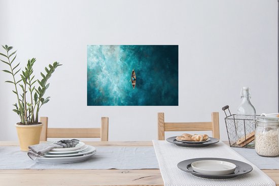 Stickers muraux - Film autocollant - Bateau - Water - Blauw - 60x40 cm - Film adhésif - Stickers muraux chambre enfant - Papier peint autocollant - Papier peint autocollant - Film autocollant