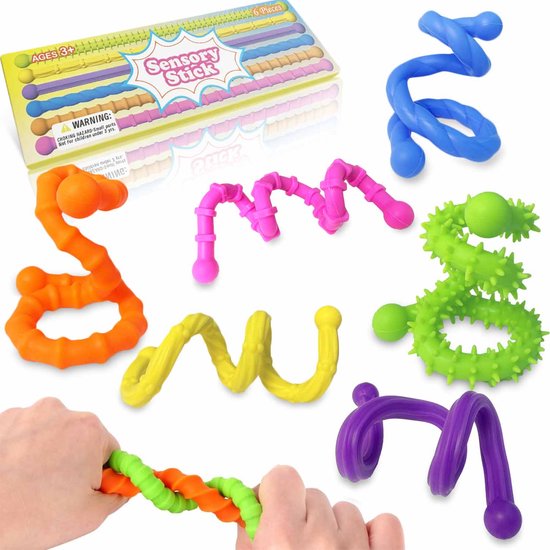 Fidget toys-fidget toys volwassenen-fidget toys simple dimple-fidget toys pakket-6 stuks fidget rocks-Geschikt voor volwassenen en kinderen-24*1CM