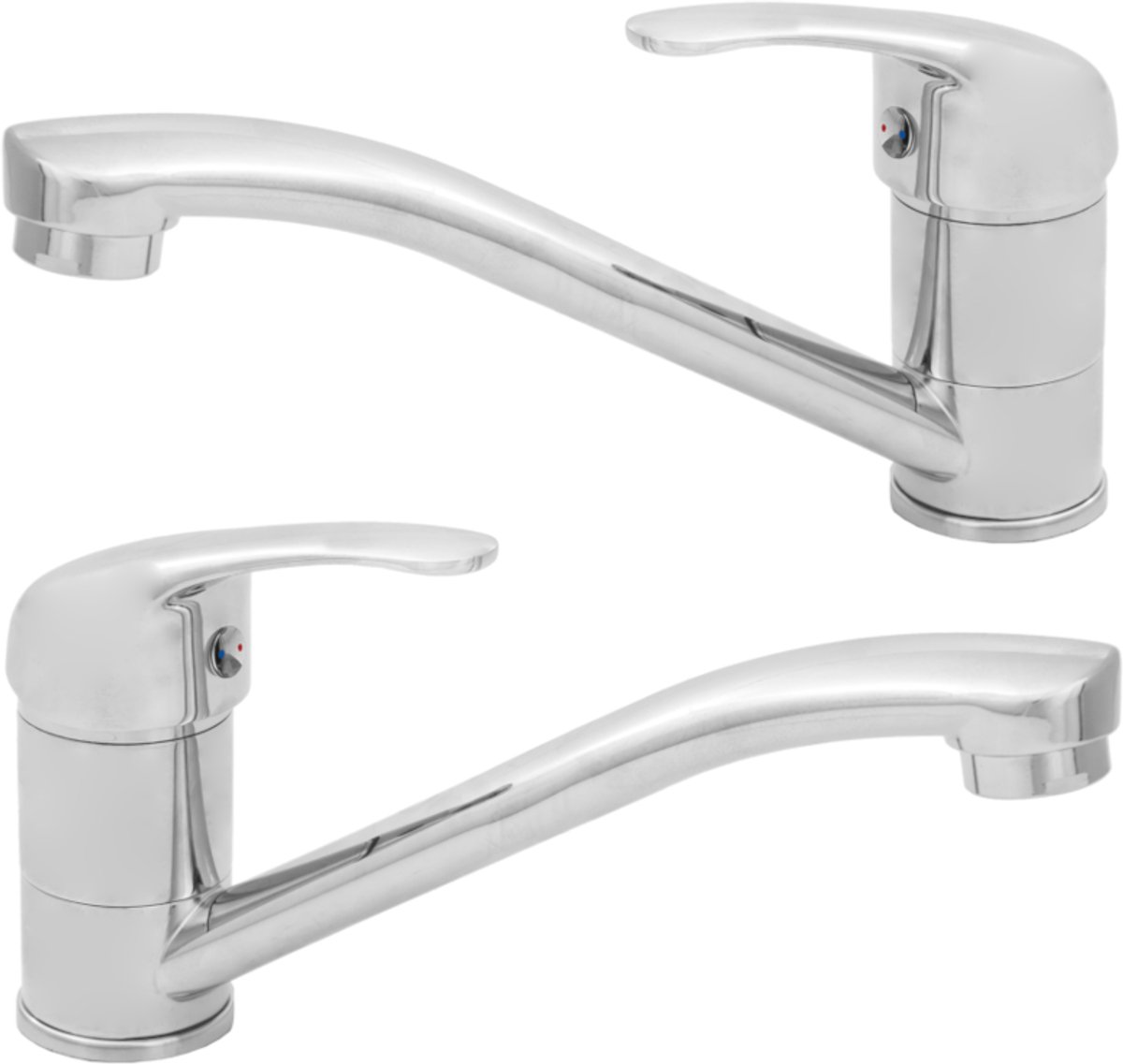 Invena Mitris - Keukenkraan - Chroom - Obrotowa Wylewka - Waterbesparend Perlator
