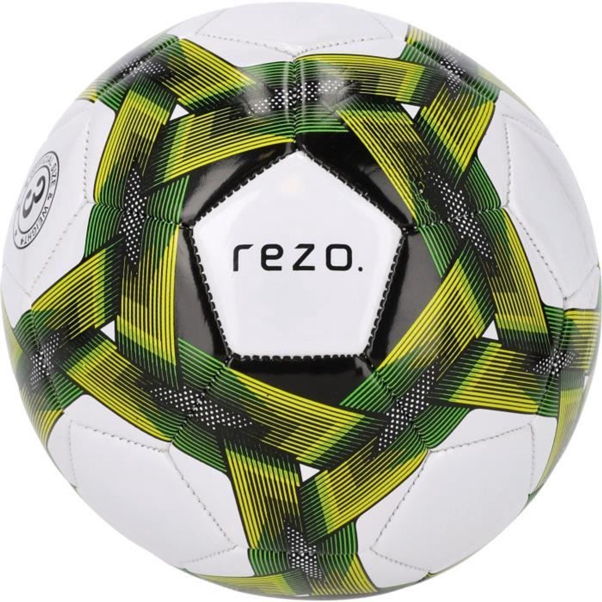 Voetbal - REZO - PVC - Maat 3 - Resistent - Tweekleurig geel