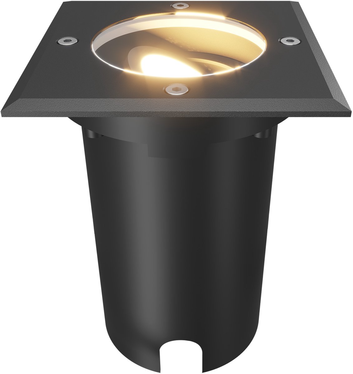 Ledvion LED Grondspot Buiten IP67 10W 230V GU10 vierkant dimbaar