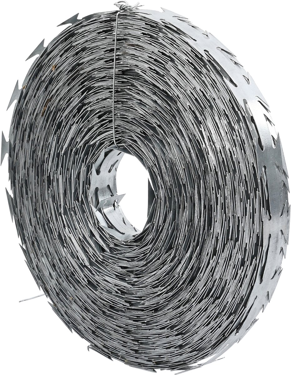 vidaXL - Scheermes - Draad - Zilver - 50 - m - Gegalvaniseerd - staal