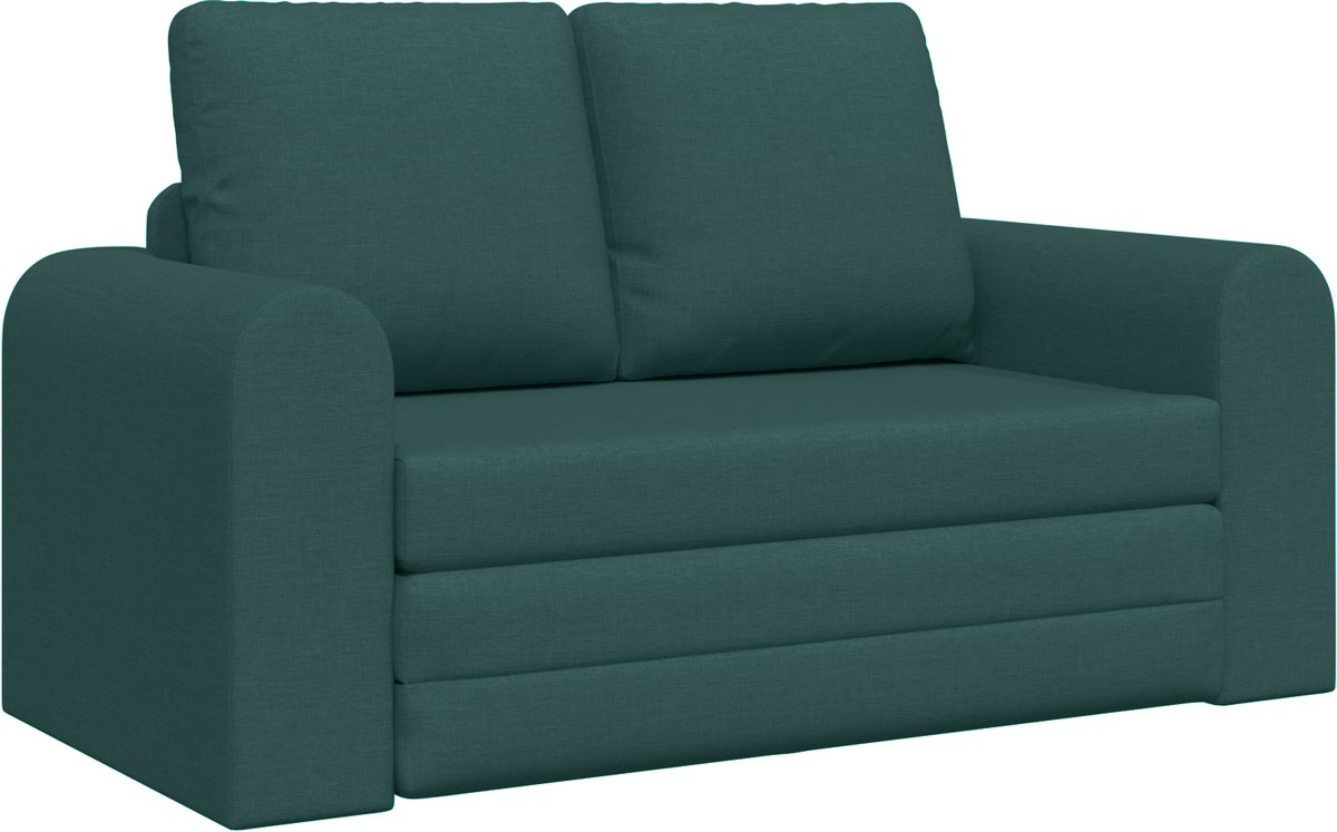 vidaXL Slaapbank - Donkergroen - 148 - x - 71 - x - 83 - cm - Stof