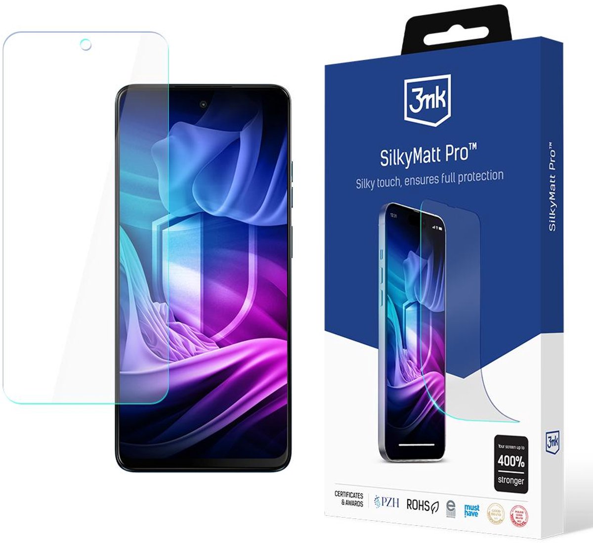 3Mk Silky Matt Pro Gehard Glas Voor Motorola Moto G04S Matte Afwerking