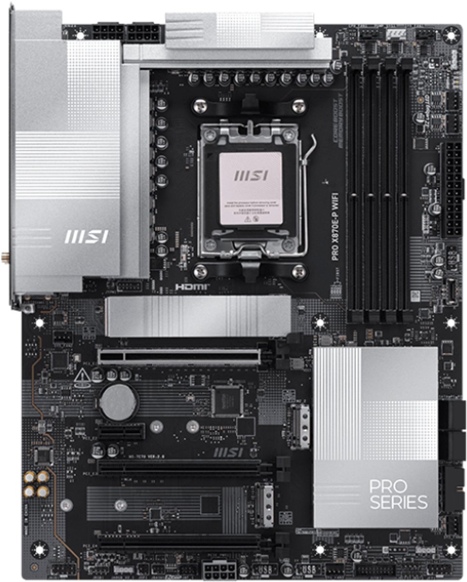 MSI PRO X870E-P WIFI - Moederbord - Socket AM5 - ATX - AMD X870E chipset
