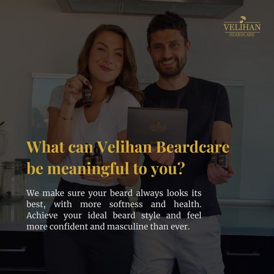 Velihan Beardcare - Baardverzorging Duo Pack Baardbalsem Eau De Cologne 30g & Baardborstel - Cadeau voor mannen - Vaderdag Cadeau - Cadeau voor hem - Cadeau voor Kerst - Valentijdsdag mannen - Giftset mannen - Cadeauset verjaardag