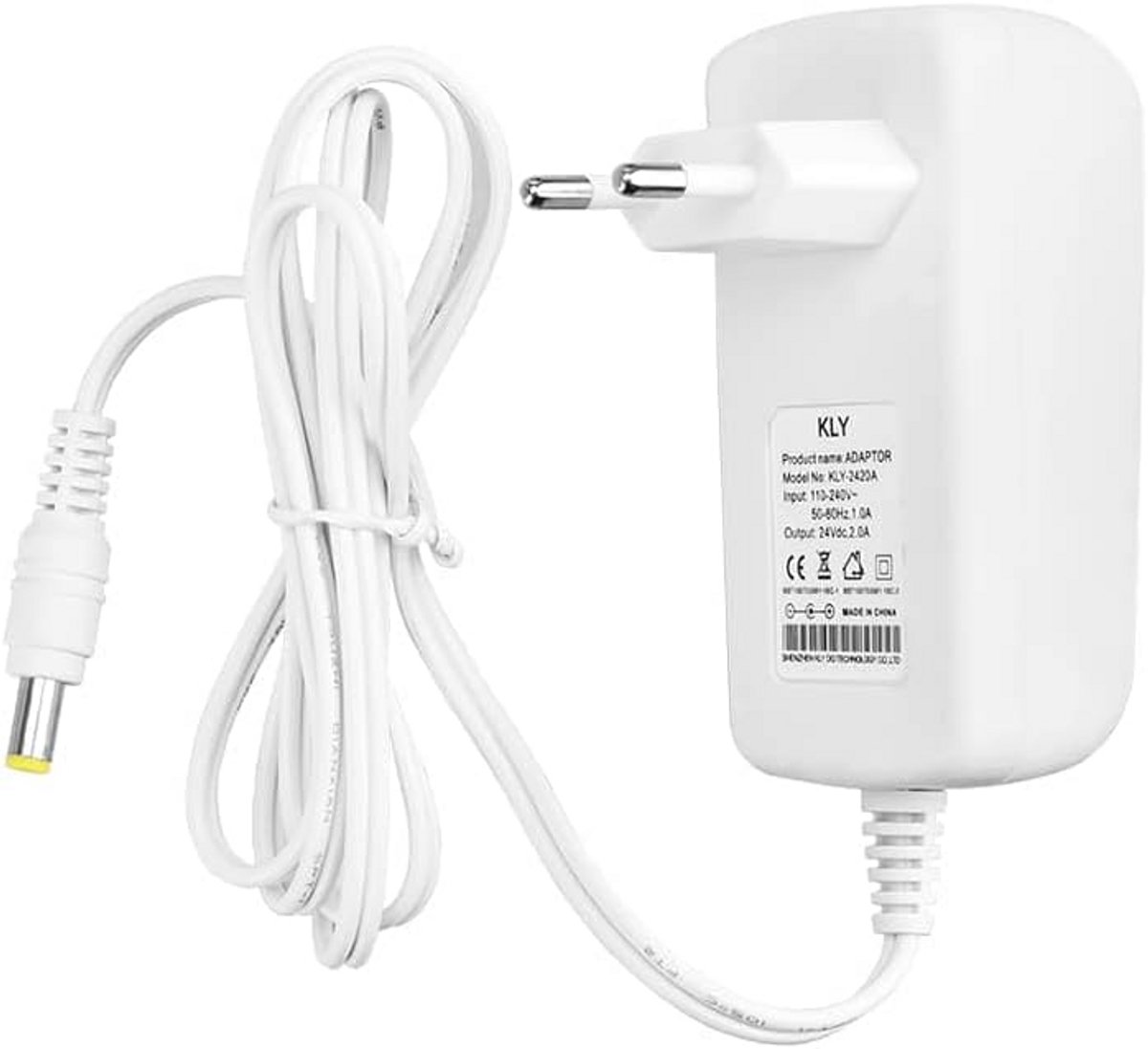 Voeding 12V 1A - Veilig en Betrouwbaar, 5,5 x 2,5 mm DC-aansluiting
