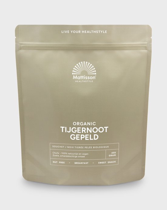 Mattisson - Biologische Tijgernoot - Gepeld - 450 Gram