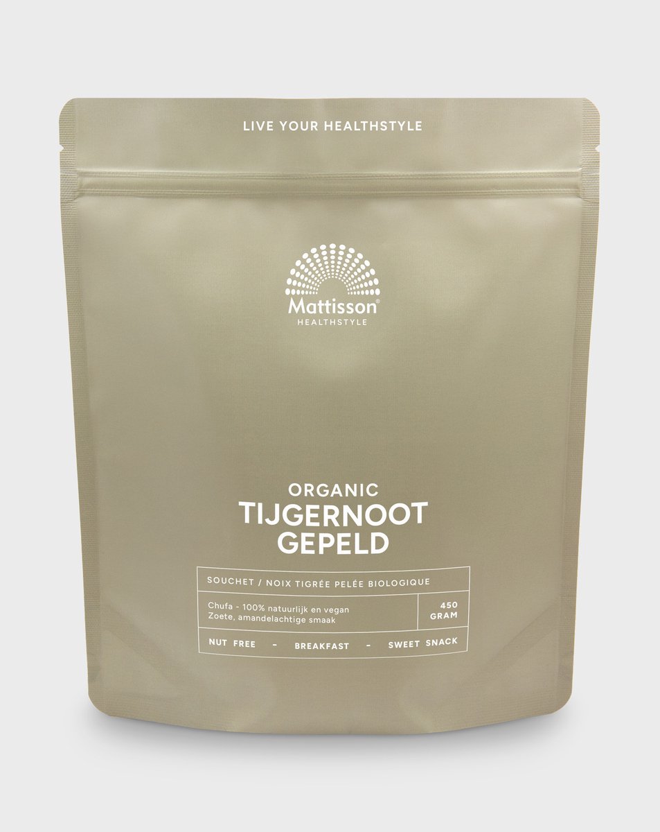 Goedkoopste Mattisson - Biologische Tijgernoot - Gepeld - 450 Gram