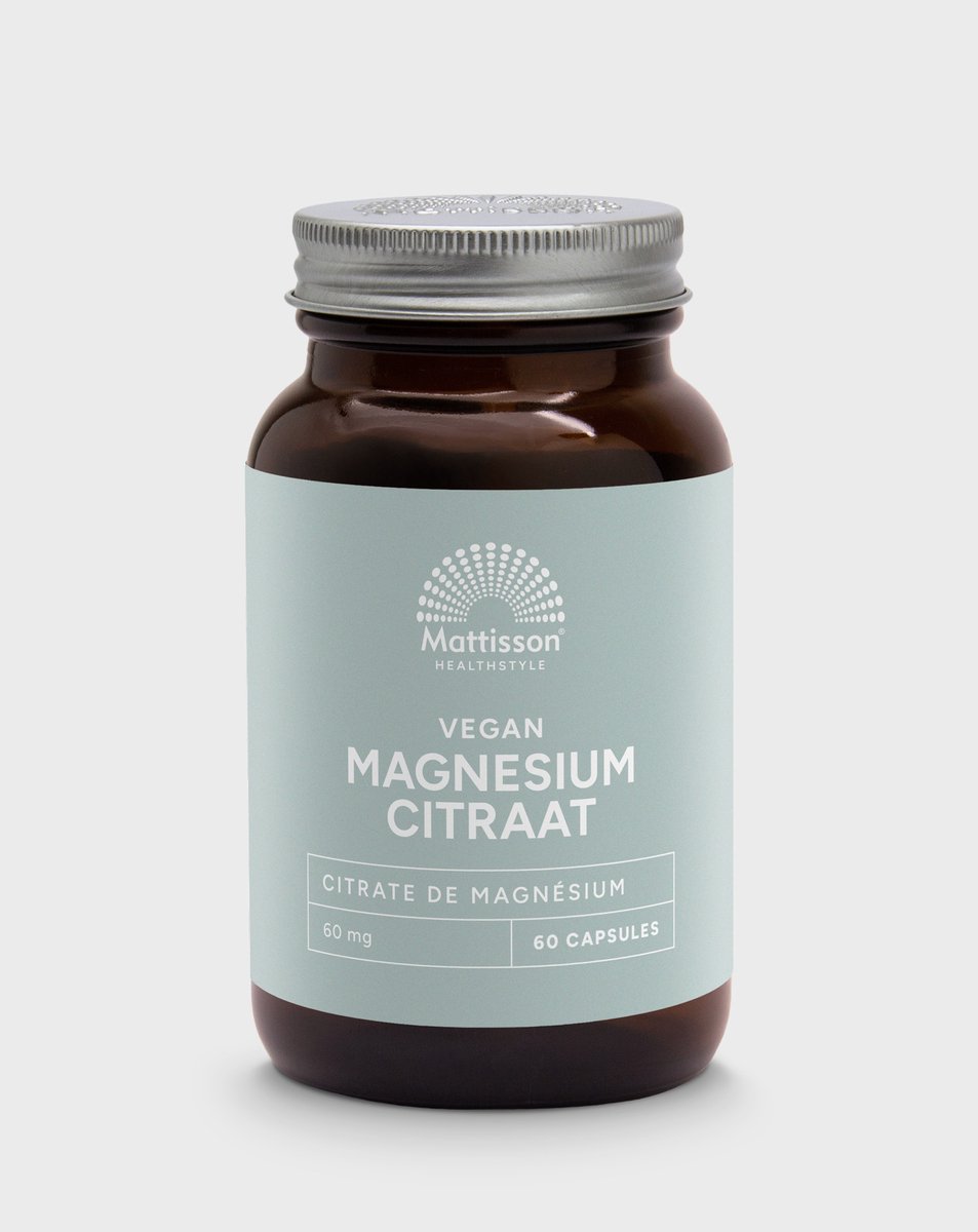 Mattisson - Magnesium Citraat 400mg - Voedingssupplement - 60 Capsules