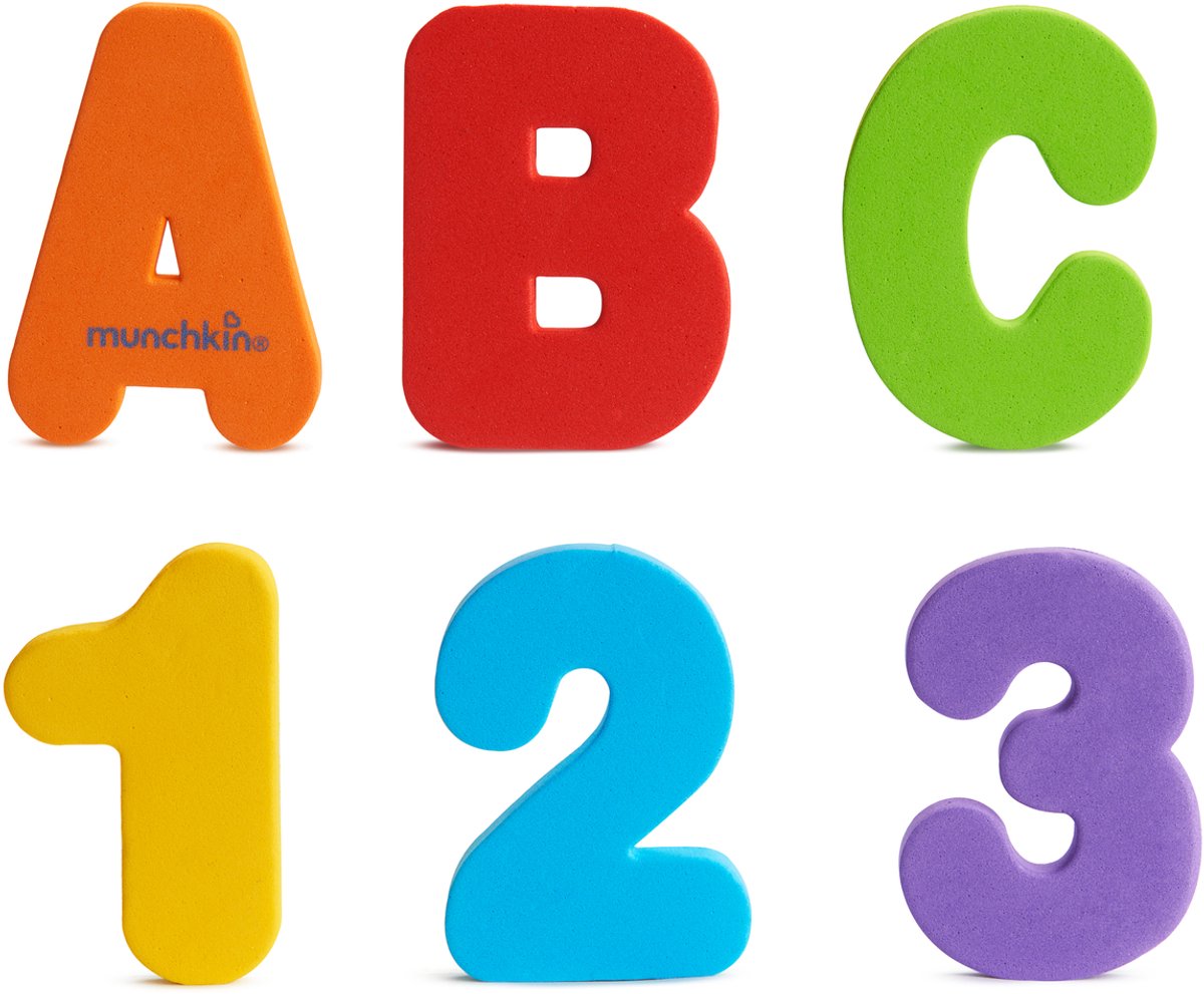 Munchkin Badletters & Nummers 36 Letters en Getallen voor in Bad! - Bad Foam Speelgoed - Badspeelgoed voor Jongens en Meisjes - Leerrijk voor Kinderen! - Vanaf 24 Maanden — afbeelding 4