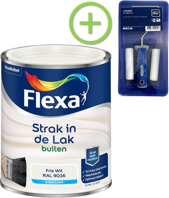 5L - 2in1 Alkyd bonte lak zijdemat voor buiten in RAL 5L - 2in1 Alkyd bonte lak zijdemat voor buiten in RAL