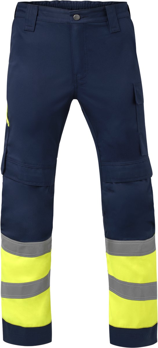 HAVEP Werkbroek High Vis 80573 - Marine/Fluo Geel - 62