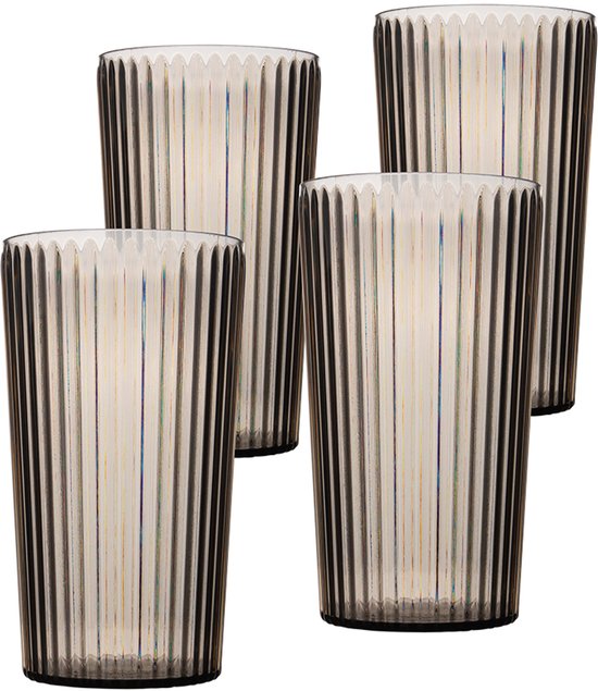 Bo-Camp - Longdrink - Nomad - RPET - Grijs - 480 ml - 4 Stuks