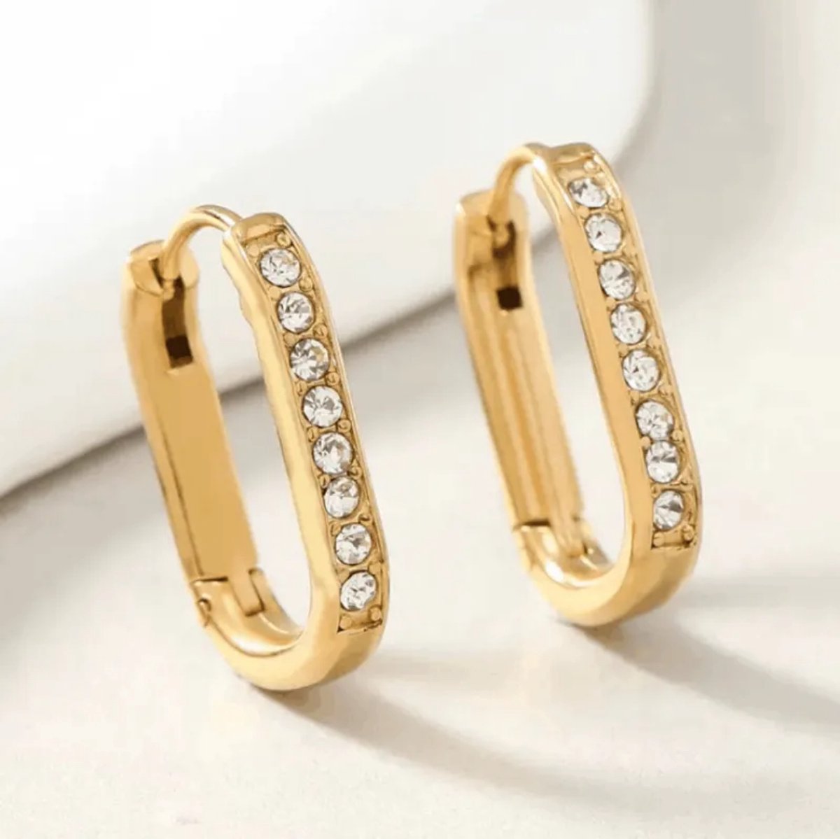 Oorbellen Si Amor Sieraden EDLT4390-G Roestvrij Staal Kleur Goud