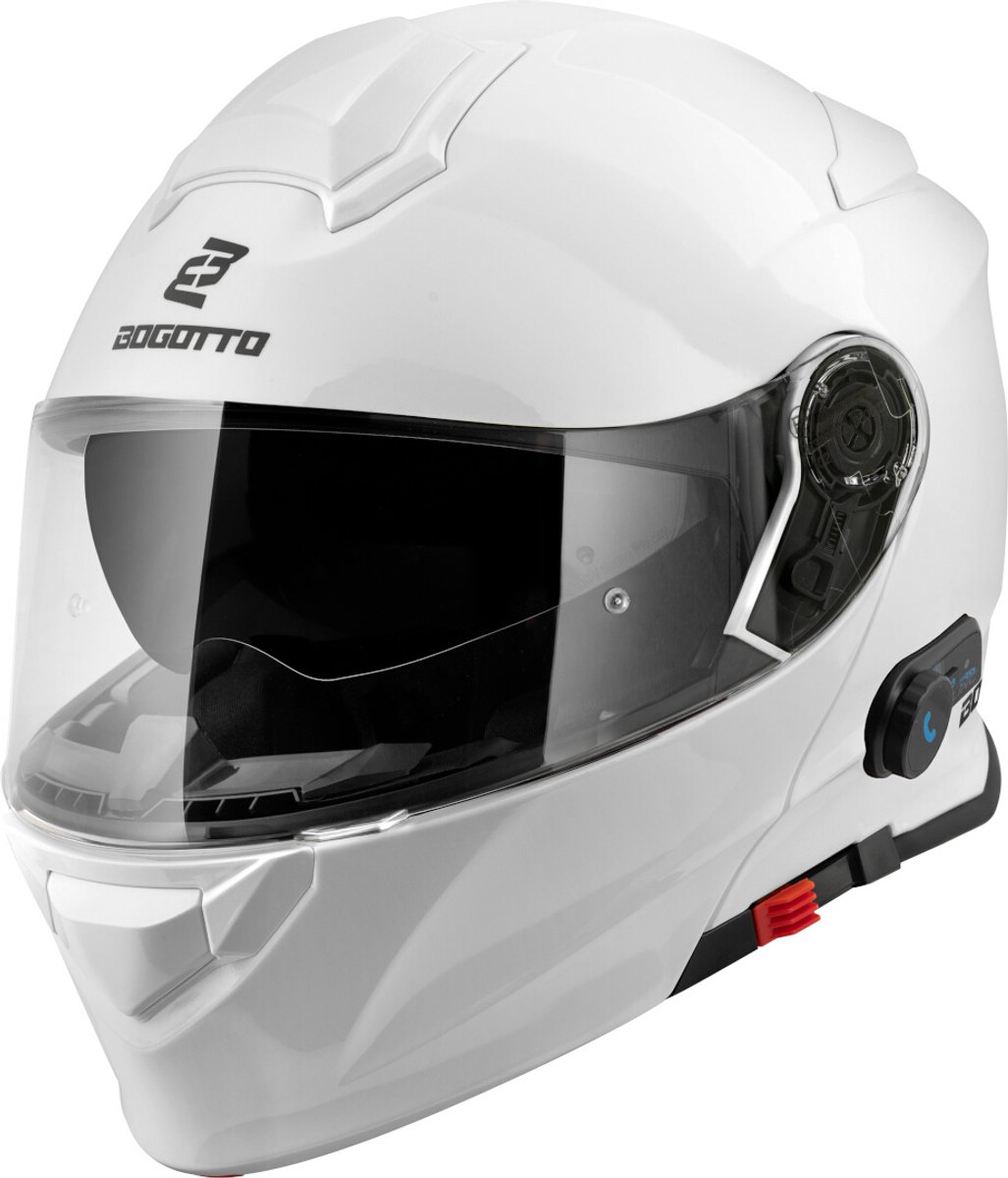 Bogotto H271 BT Bluetooth Helm Wit - Maat S - Helm