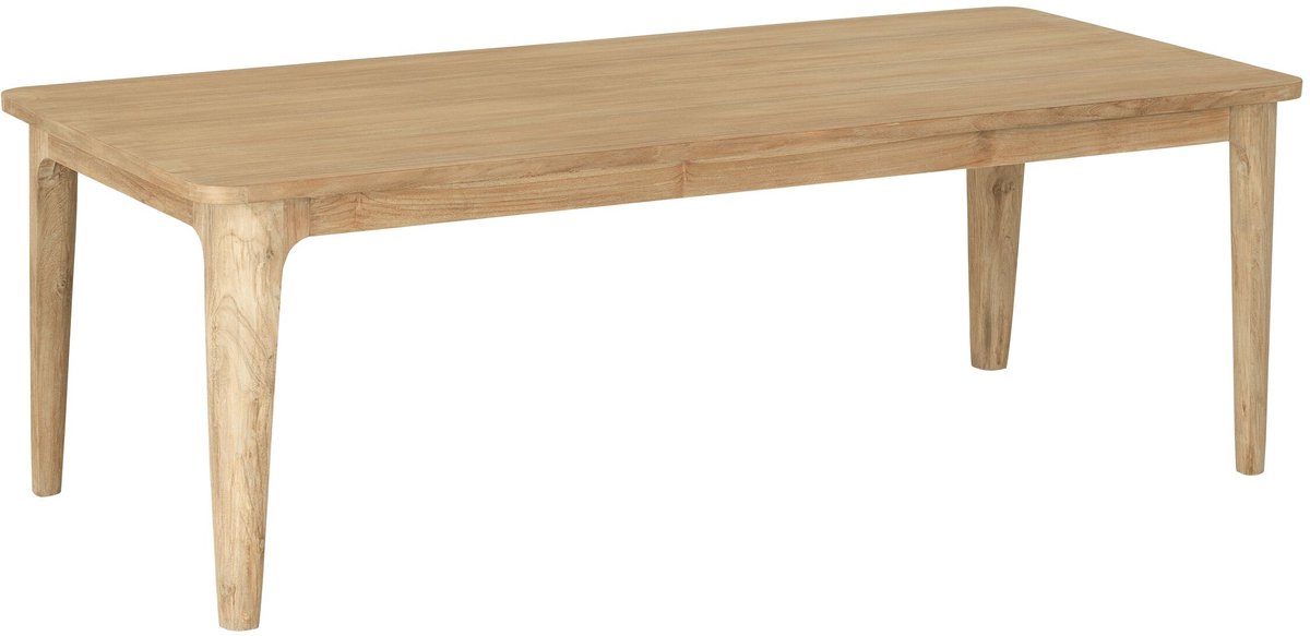 DTP Home Dining table Forte rectangular,76x200x90 cm, teakwood natural