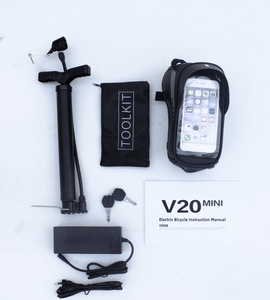 Vilolux Fatbike electrisch - Fatbike V20 Mini - ROSE GOLD- Legaal - Rijklaar geleverd - 16 inch - Niet opvoerbare fatbikes - 2 Jaar garantie - Telefoontasje - Hydraulische remmen - 7 versnellingen - Alarm van Vilolux — afbeelding 2