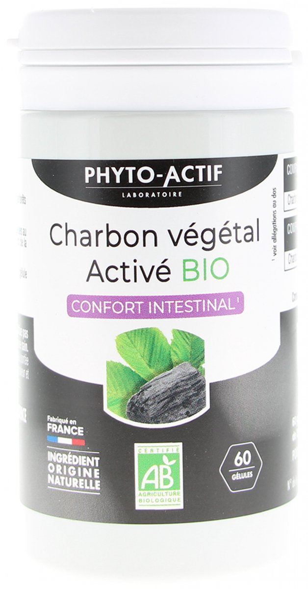Phyto-Actif Geactiveerde Plantaardige Koolstof Intestinaal Comfort Bio 60 Capsules