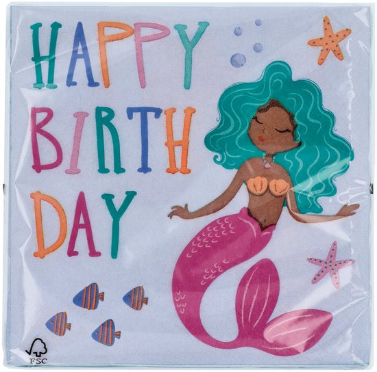 Serviettes - Magic des sirènes - 33 x 33 cm - 20 pièces