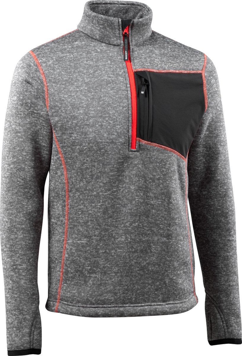 Mascot Hardwear Gebreide trui met korte rits 50149-951 - donkermarine - 2XL