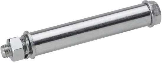 Der Kleine Handwerker As Voor Kruiwagenwielen – 20 Mm X 128 Mm – Compleet Met Afstandhouders En Schroeven