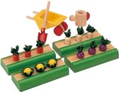 Plan Toys houten poppenhuis accessoire Vegetable garden