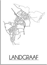 DesignClaud Landgraaf Plattegrond poster A3 poster (29,7x42 cm)