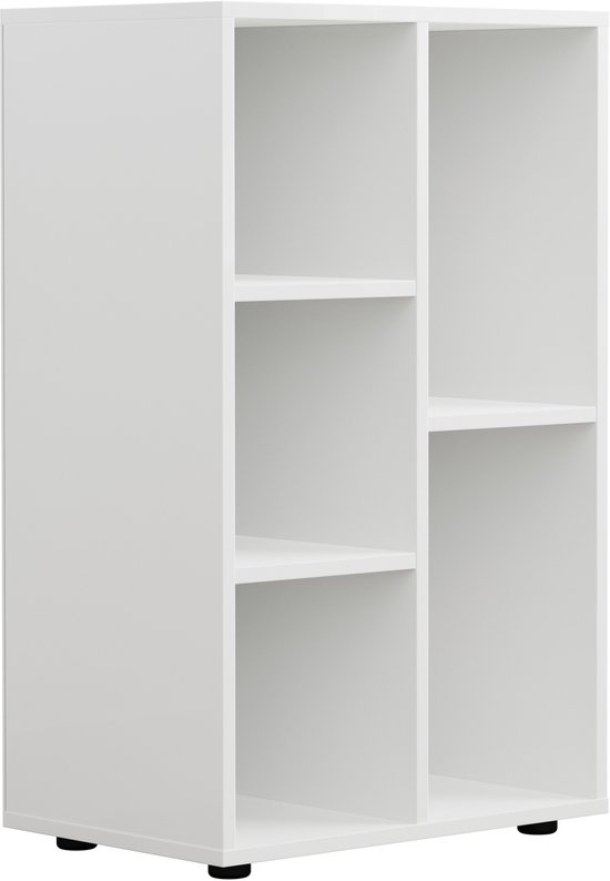 VDD - Vakkenkast - Vakken kast - Vakkenkast Roomdivider - Vakkenkast Wit - Wandkast - Wand kast - Boekenkast - Boekenkast Wit - Boeken kast - wit - 5 vakken
