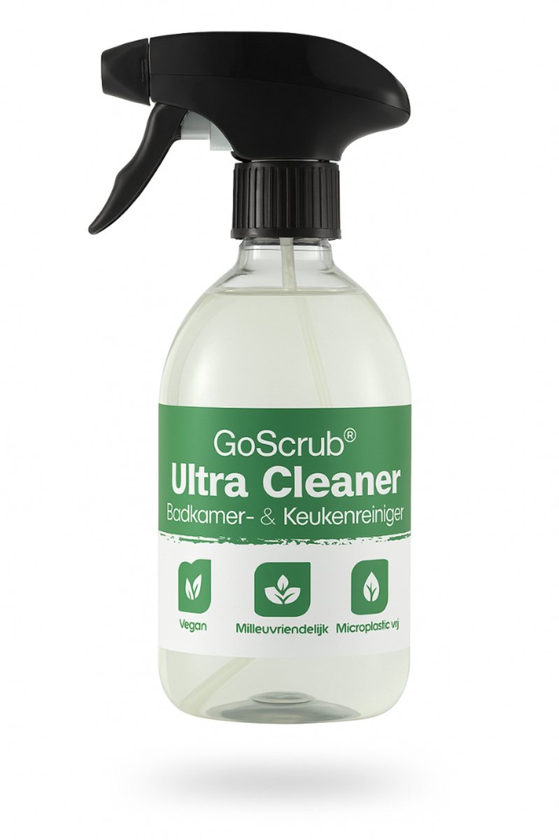Goedkoopste GoScrub® Ultra Cleaner - Tegelreiniger - Keukenreiniger - Plant Based - Nederlandse Productie - Schoonmaakmiddel - Schoonmaakspray - Badkamer Reiniger - Glas Reiniger - Allesreiniger