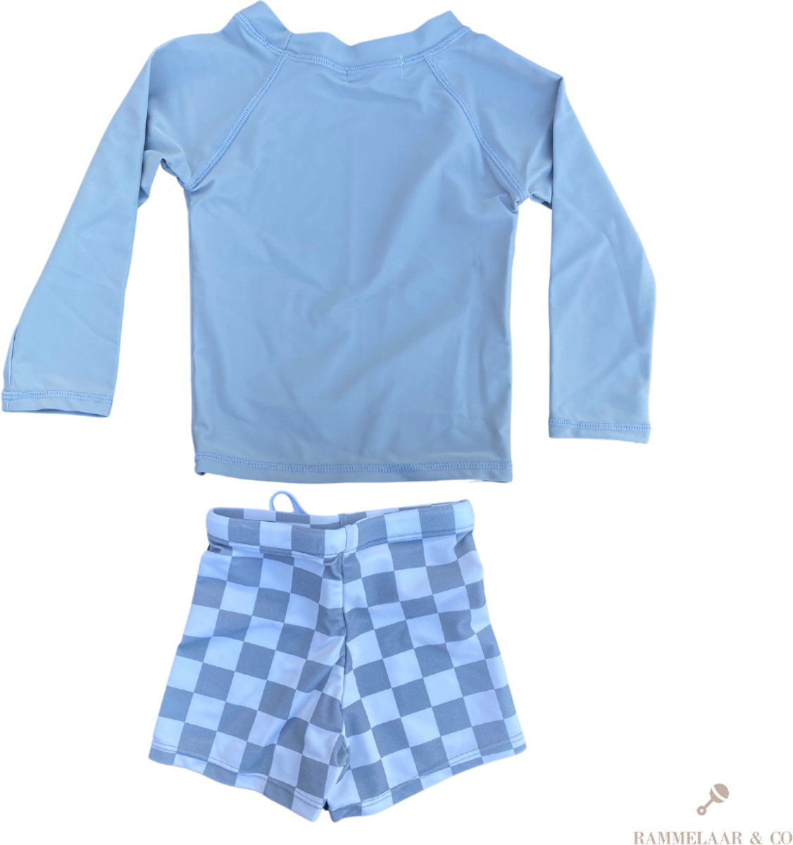 Rammelaar&Co Swimsuit Blue Check – Swimsuit Jongens – Maat 4 jaar