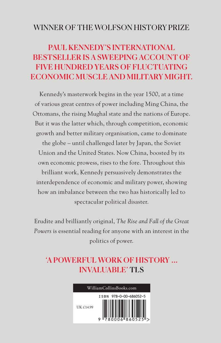 Rise & Fall Of The Great Powers - back cover