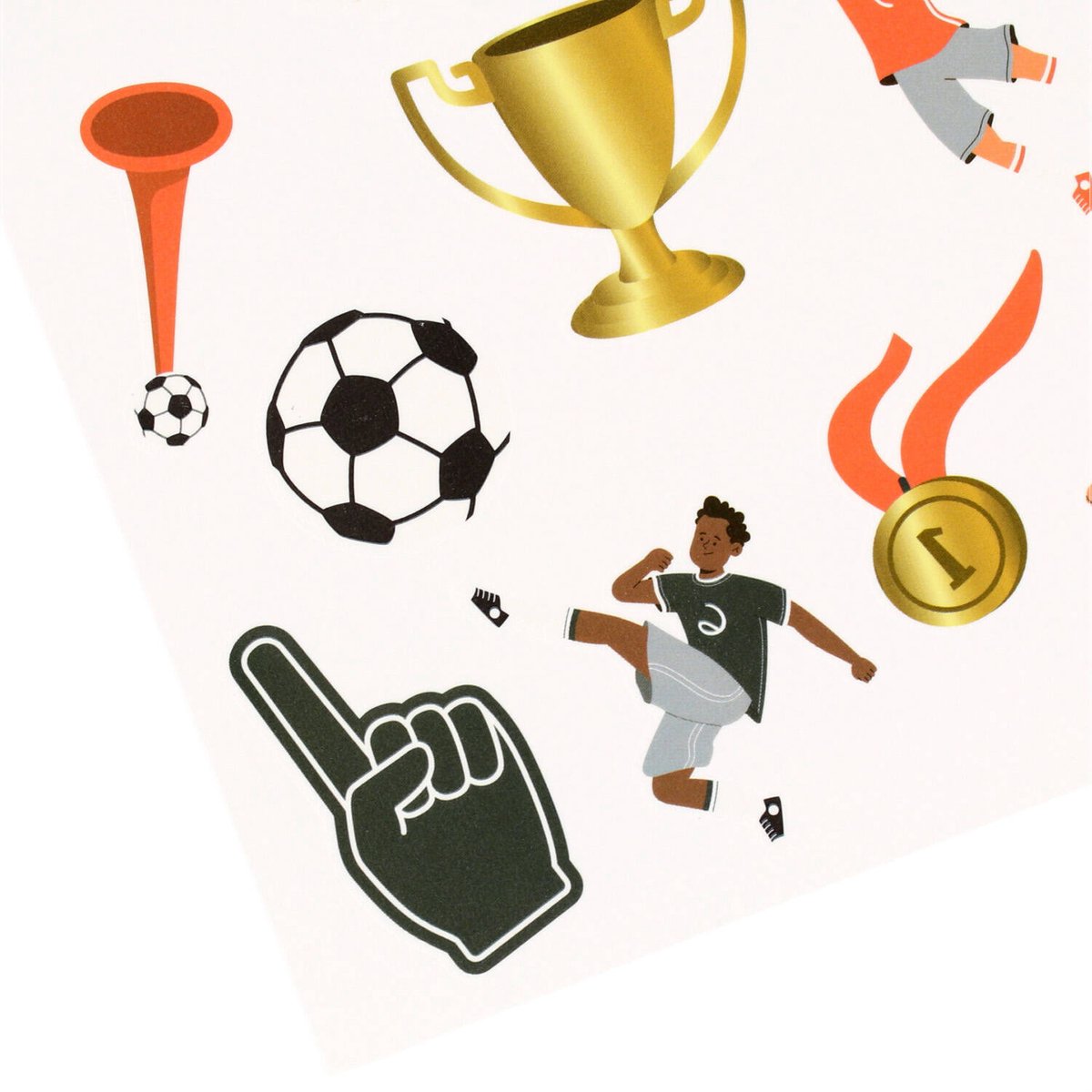 Folat - Nep tattoos - fantastic football - 25 stuks - WK voetbal 2026 - WK voetbal versiering - WK voetbal outfit - Nederland WK