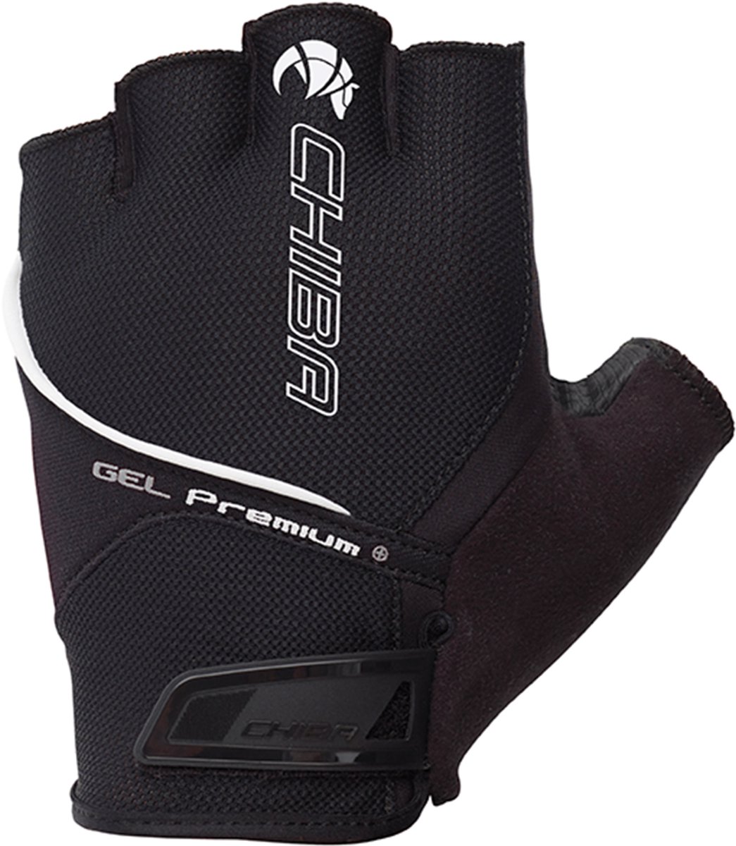 Chiba - Fietshandschoen - Gel Premium - Zomer - Zwart - maat XL
