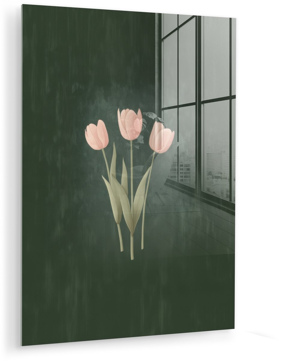 Tulpen - Liefde - Donkergroen