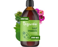 Leaf Insects Bladinsecten Concentraat (250ml, 250m2) - Bladluis – Buxusrups – Geschikt voor wolluizen, spint, anri-rupsen, bladluizen, taxuskever, witte vlieg, trips en andere bladinsecten – Organifer