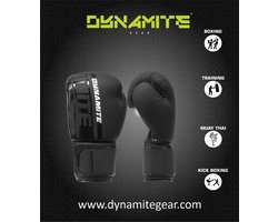Dynamite Kickboxing Bokshandschoenen Handschoenen Zwart/Wit Matt 16oz.