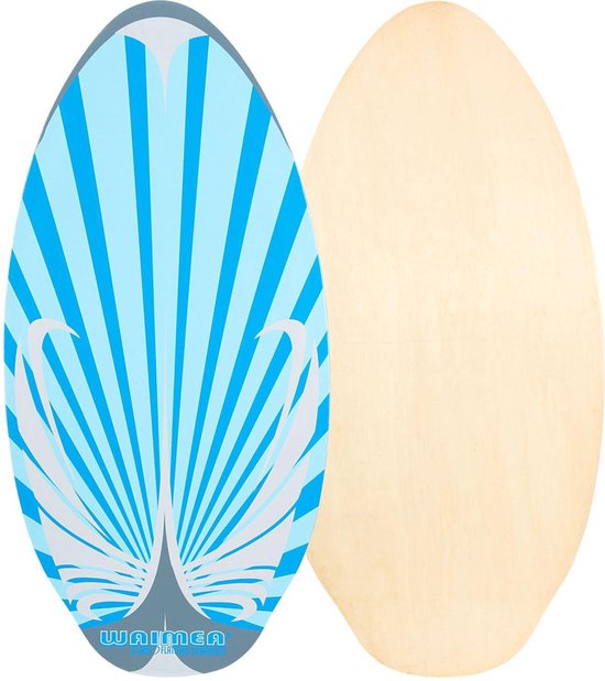 Waimea Skimboard Flatland Hout 104 cm Blauw/Grijs